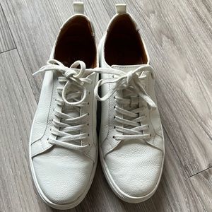 Women’s White Leather Sneakers Size 9